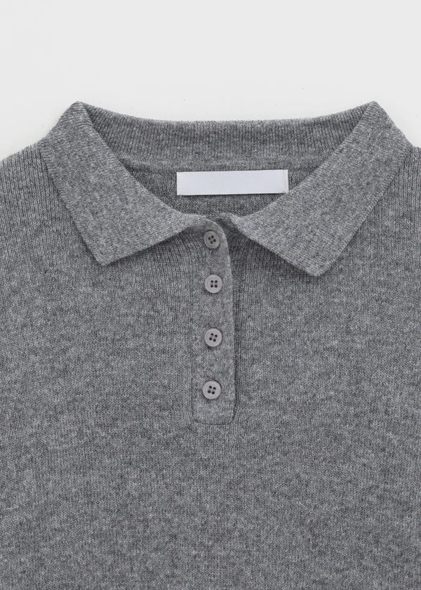 Deluri Button-Collar Knit
