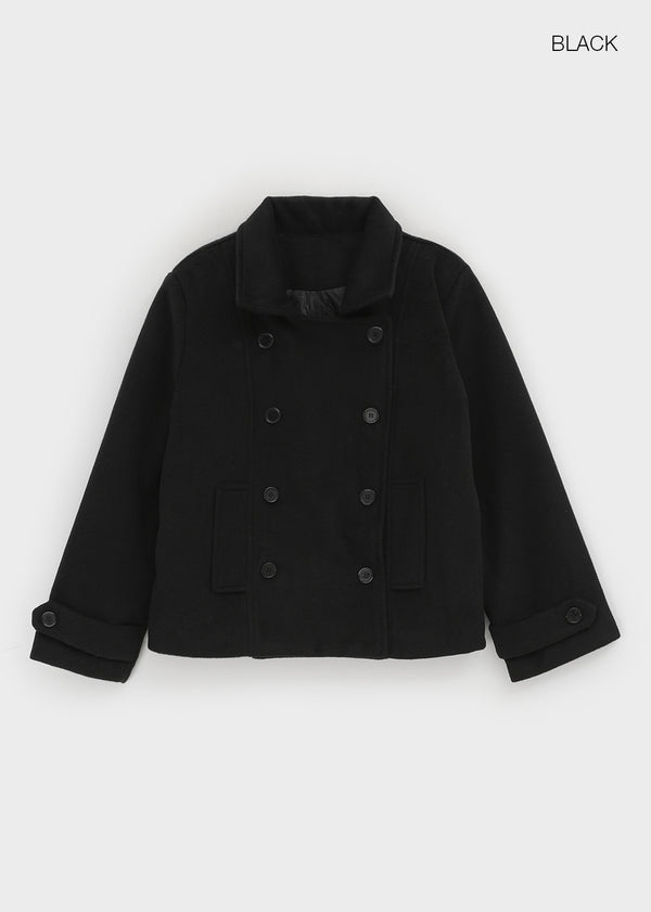 Elti Quilting Double Button Short Coat (6 oz)