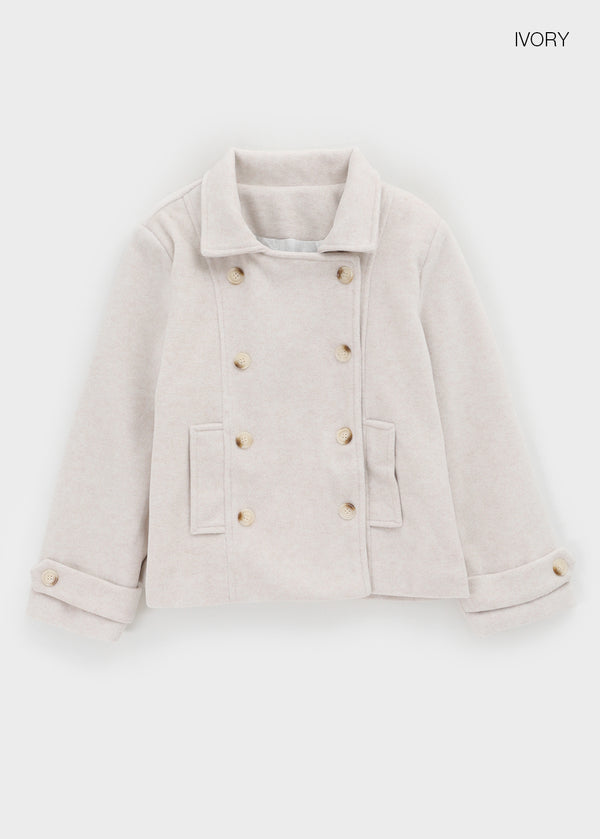 Elti Quilting Double Button Short Coat (6 oz)