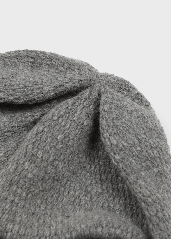 Deltoy Color Block Patch Wool Knit Beanie