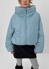 Caltree Duck-Down Hooded Cropped Padded Jacket
