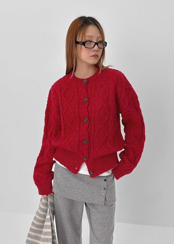 Requot Cable Knit Cardigan