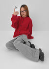 Fogdy Fleece Wool SET - Mini Skirt, Bootcut Pants
