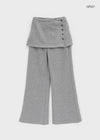 Fogdy Fleece Wool SET - Mini Skirt, Bootcut Pants