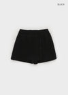 Bertzwal Brushed Button Mini Skirt Pants