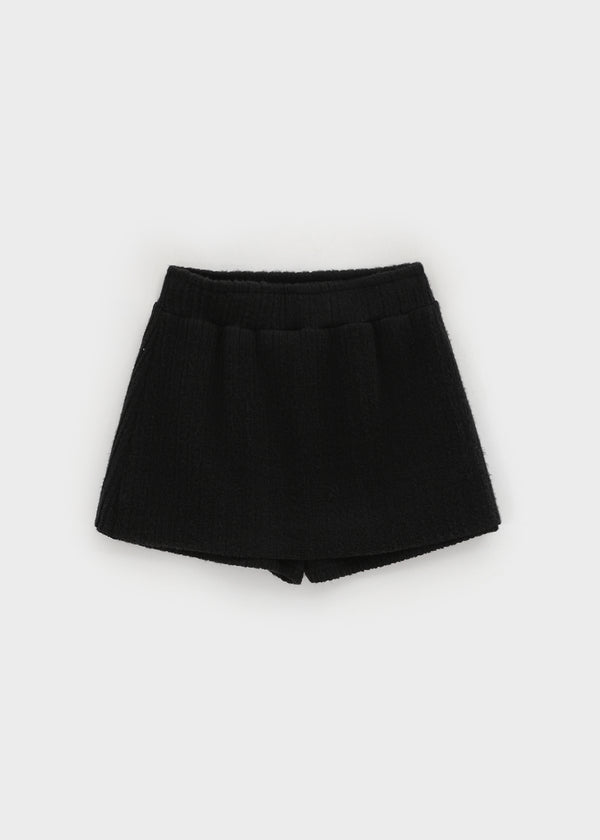 Bertzwal Brushed Button Mini Skirt Pants