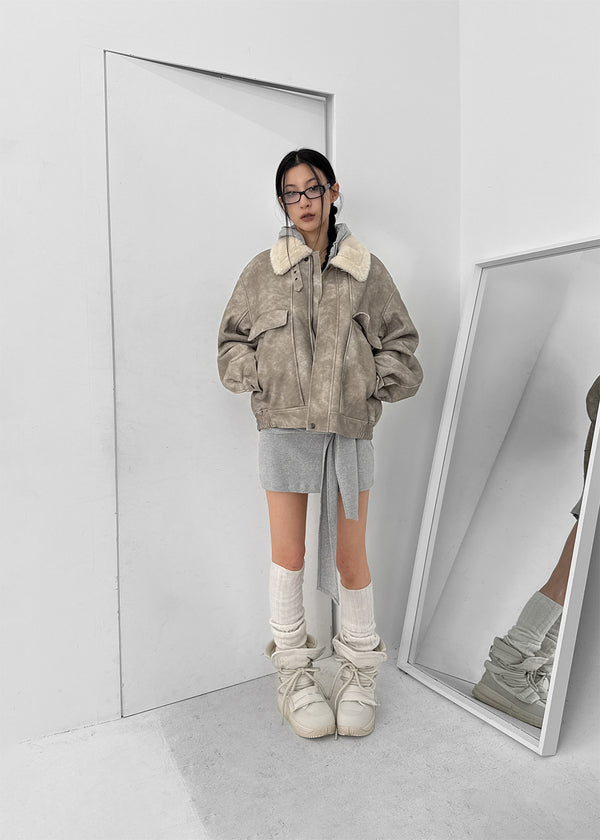 Hibi High Neck Washed Dumble Mustang