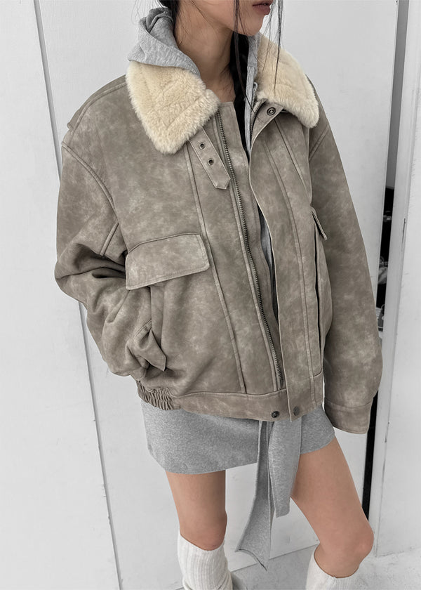 Hibi High Neck Washed Dumble Mustang