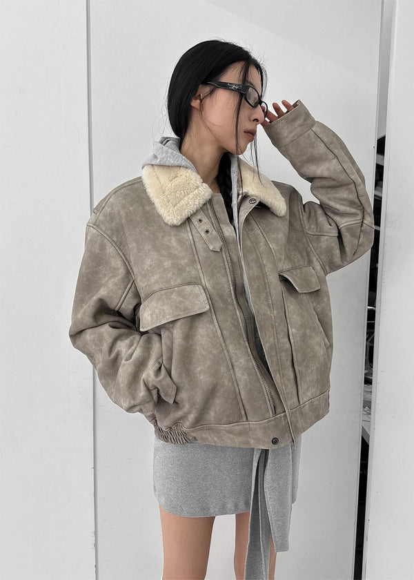 Hibi High Neck Washed Dumble Mustang