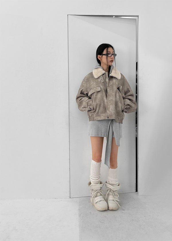 Biont Fur Padded Short Boots