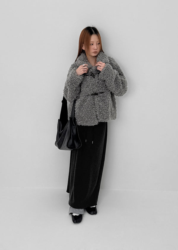 Delluring Brushed-Fleece Long Skirt