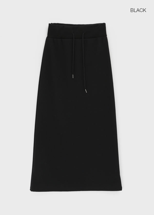 Delluring Brushed-Fleece Long Skirt