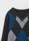Vintrill Argyle V-Neck Knit
