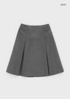 Nashing Wool Pleated Midi Skirt