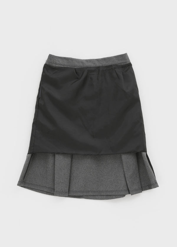 Nashing Wool Pleated Midi Skirt