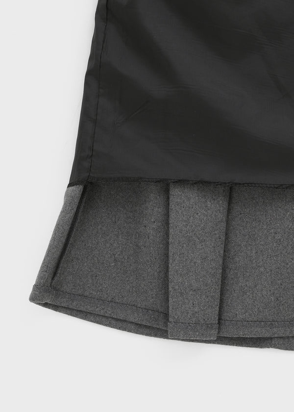 Nashing Wool Pleated Midi Skirt