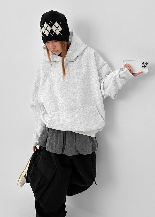 Millet Argyle Knit Beanie (Wool 80%)