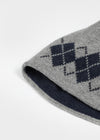 Millet Argyle Knit Beanie (Wool 80%)