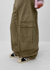 Ningti Curved Back Banding Cargo Pants