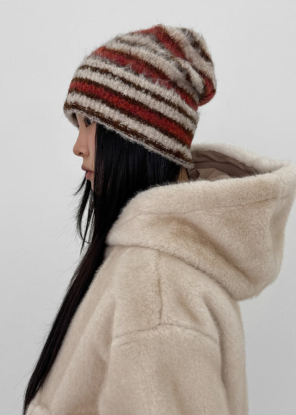 Literal Stripe Knit Beanie