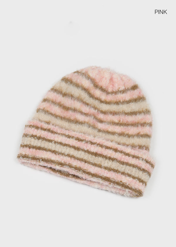 Literal Stripe Knit Beanie