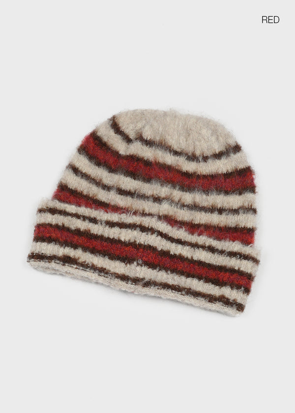 Literal Stripe Knit Beanie