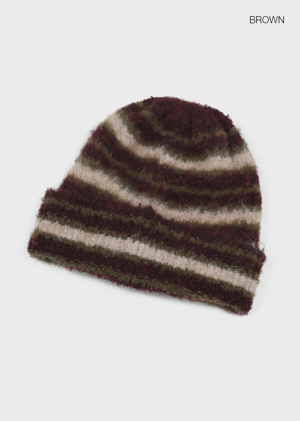 Literal Stripe Knit Beanie