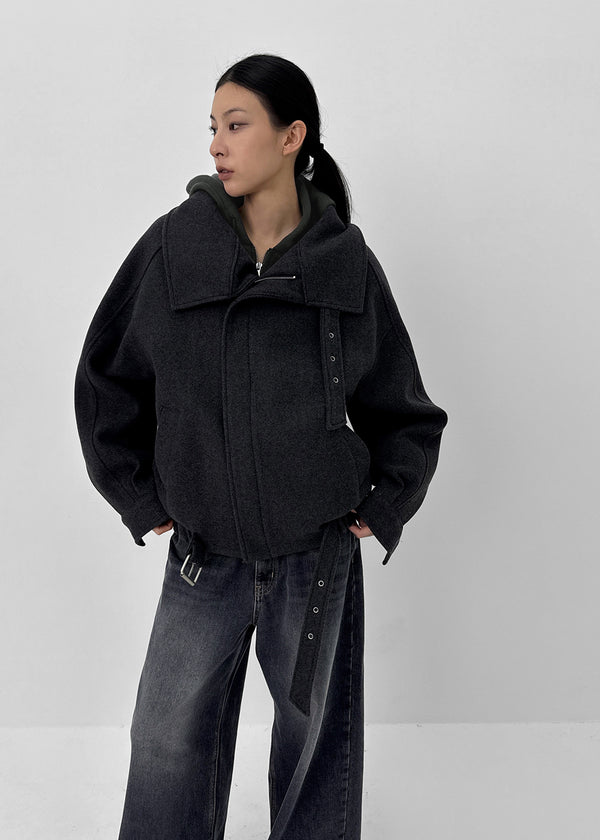 Sitf High Neck Buckle Quilted Jumper (2 Oz)