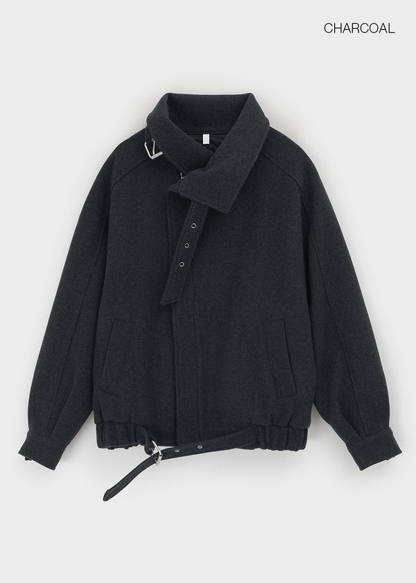 Sitf High Neck Buckle Quilted Jumper (2 Oz)