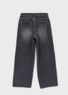 Takuta Washed Wide Fleece Denim Pants