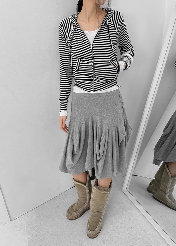 Tooltul Stripe Hooded Zip-up