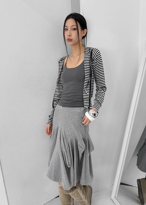 Tooltul Stripe Hooded Zip-up