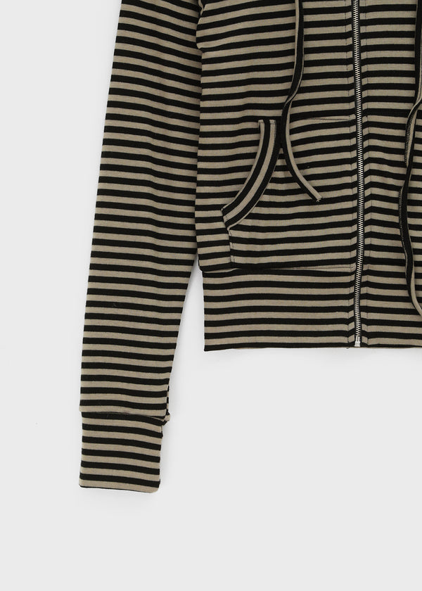 Tooltul Stripe Hooded Zip-up