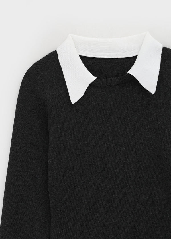 Jetf Pleated Knit Mini Dress (Belt Set)