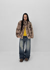 Syntro Duffle Two-tone Fur Jacket