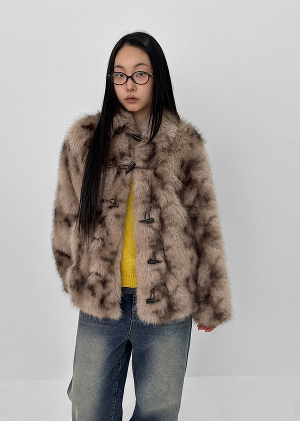 Syntro Duffle Two-tone Fur Jacket
