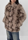 Syntro Duffle Two-tone Fur Jacket