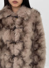 Syntro Duffle Two-tone Fur Jacket