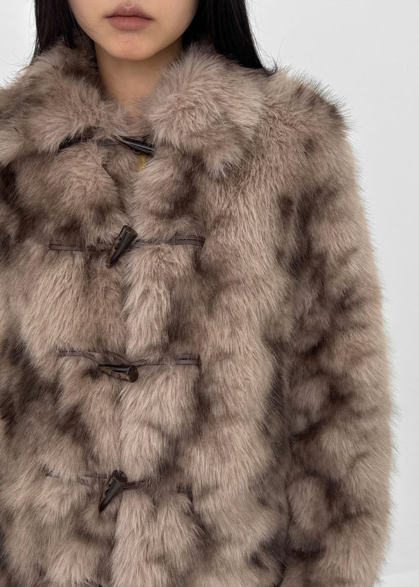 Syntro Duffle Two-tone Fur Jacket