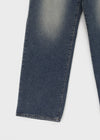 Puko Fleece Washed Wide Denim Pants