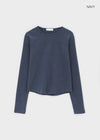 Comel Fleece Basic Round Long-sleeved T-shirt