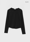Comel Fleece Basic Round Long-sleeved T-shirt