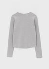 Comel Fleece Basic Round Long-sleeved T-shirt