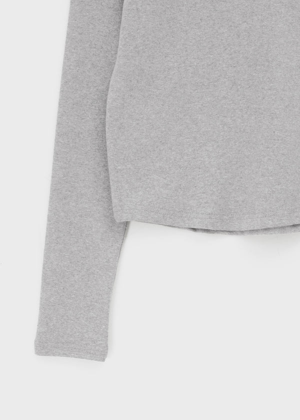 Comel Fleece Basic Round Long-sleeved T-shirt