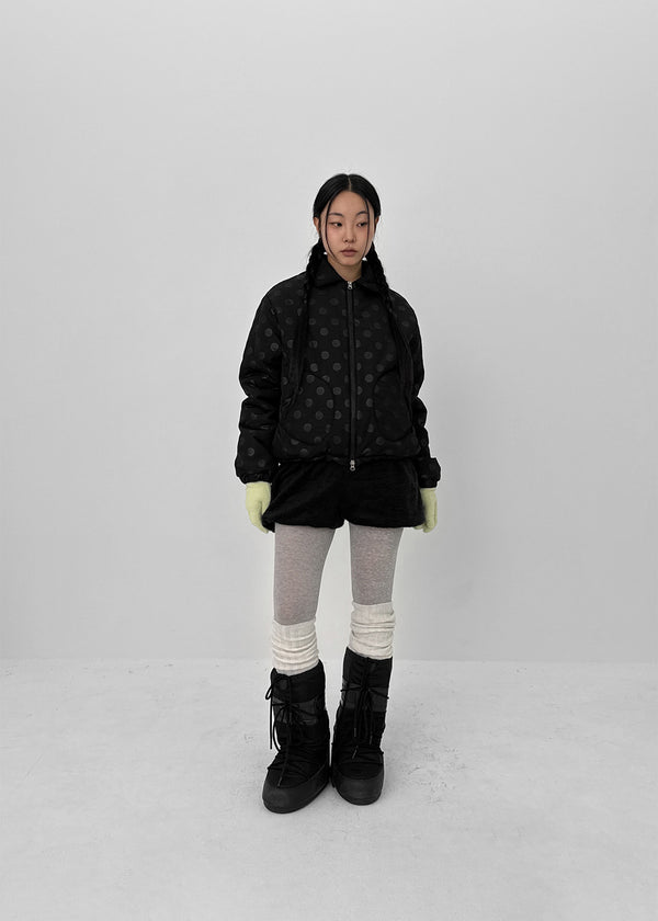 Chicoco Dot Two-way Bomber Jacket (3 Oz)