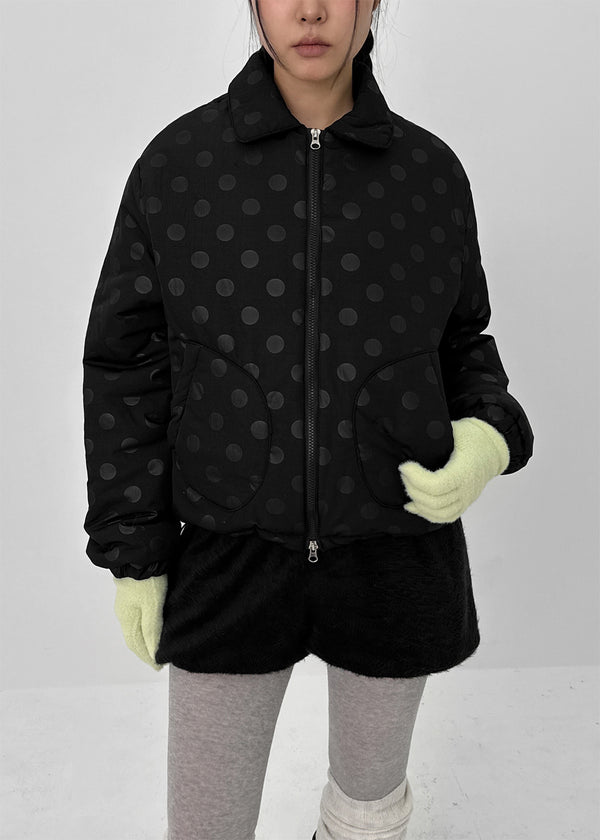 Chicoco Dot Two-way Bomber Jacket (3 Oz)