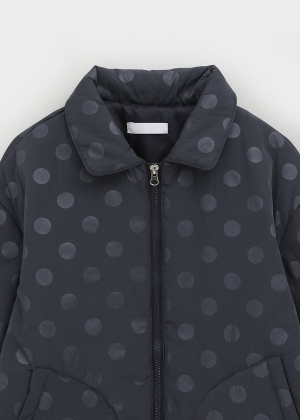 Chicoco Dot Two-way Bomber Jacket (3 Oz)