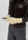 Poshon Long Boucle Knit Touch Gloves