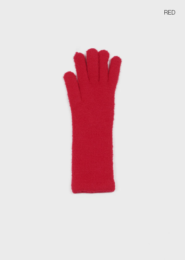 Poshon Long Boucle Knit Touch Gloves