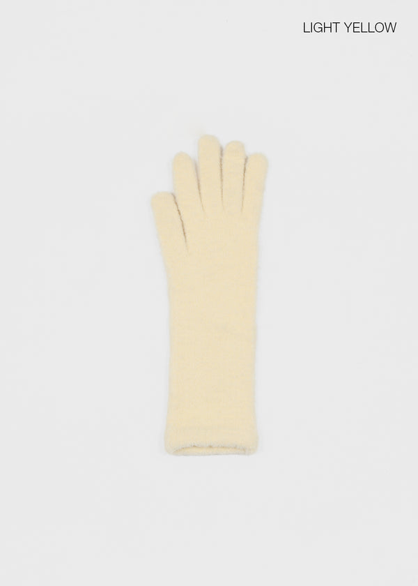 Poshon Long Boucle Knit Touch Gloves